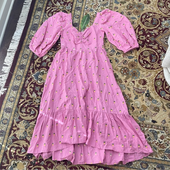 Farm Rio NWT Pink Pineapple Dress - Picture 8 of 13